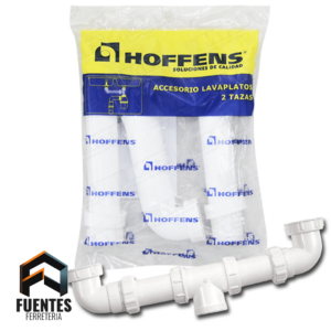 Accesorios para unir Sifón con Lavaplatos de 2 Tazas 1 1/2" HOFFENS
